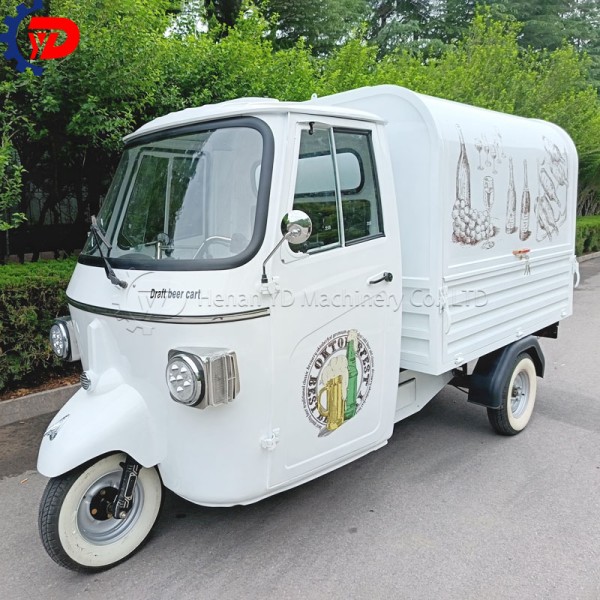 Electric Food Tricycle Supplier - 3 Wheels Mobile Kitchen Ice Cream Truck