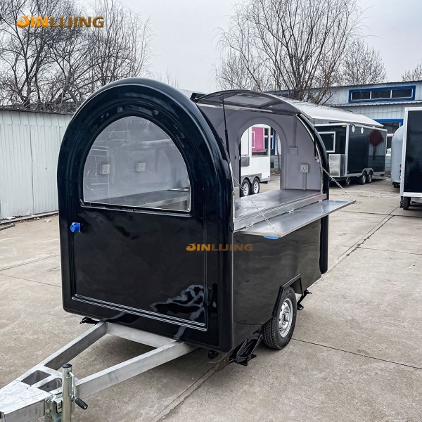 Food Trailer Supplier - Custom New Pink Pizza Ice Cream Coffee Truck