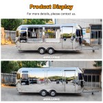 Container Food Truck Supplier - 18ft Towable Bbq Hot Dog Snack Cart