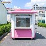 Street Mini Supplier - Cheap Price New Fiberglass Hamburger Cafe Cart