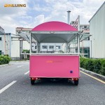 Pizza Caravan Manufacturer - Mini Black Pizza Commercial Taco Cart