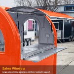 Food Vending Truck Factory - 13ft Red Electric Custom Snack Machines