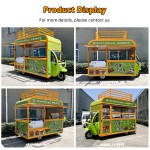 Snack Food Cart Factory - New Electric Tricycle Mobile Breakfast Truck