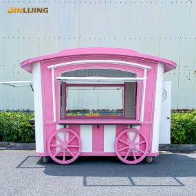 Street Mini Supplier - Cheap Price New Fiberglass Hamburger Cafe Cart