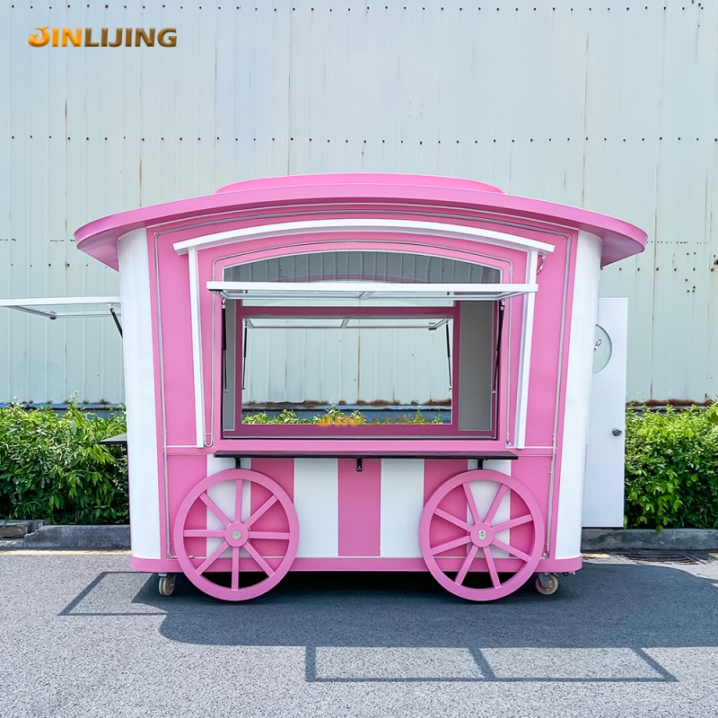 Street Mini Supplier - Cheap Price New Fiberglass Hamburger Cafe Cart
