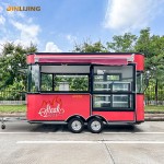 Food Trailer Supplier - 19ft Stainless Steel Vending Mobile Kitchen