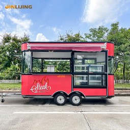 Food Trailer Supplier - 19ft Stainless Steel Vending Mobile Kitchen