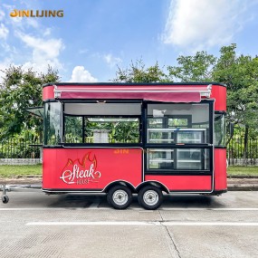 Food Trailer Supplier - 19ft Stainless Steel Vending Mobile Kitchen