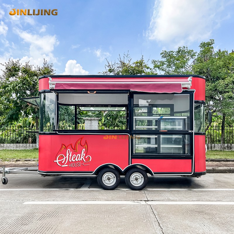 Food Trailer Supplier - 19ft Stainless Steel Vending Mobile Kitchen