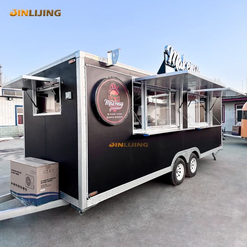 Food truck Manufacturer - Custom Coffee Shop BBQ Pizza Burger Cart