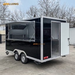 Food Truck Manufacturer - 12ft Concession Street Fast Food Trailer Full Kitchen