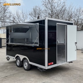 Food Truck Manufacturer - 12ft Concession Street Fast Food Trailer Full Kitchen