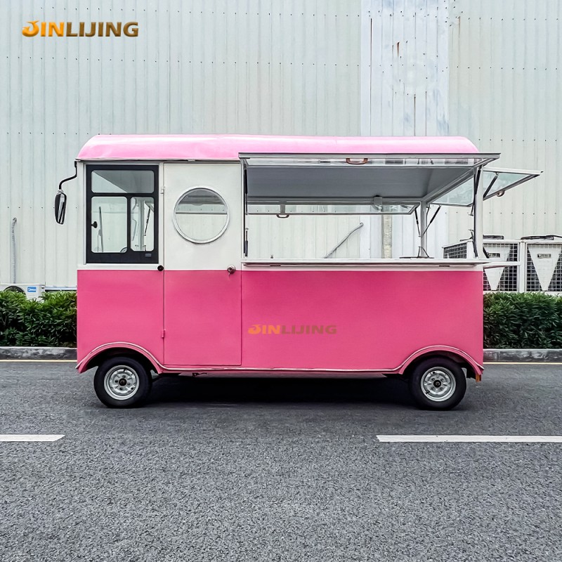 Pizza Caravan Manufacturer - Mini Black Pizza Commercial Taco Cart