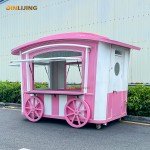 Street Mini Supplier - Cheap Price New Fiberglass Hamburger Cafe Cart