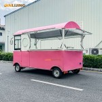 Pizza Caravan Manufacturer - Mini Black Pizza Commercial Taco Cart