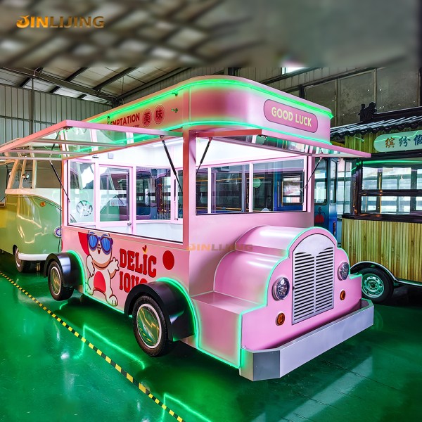 Food Truck Factory - Wholesale Green Mobile Bar Food Cart Pizza
