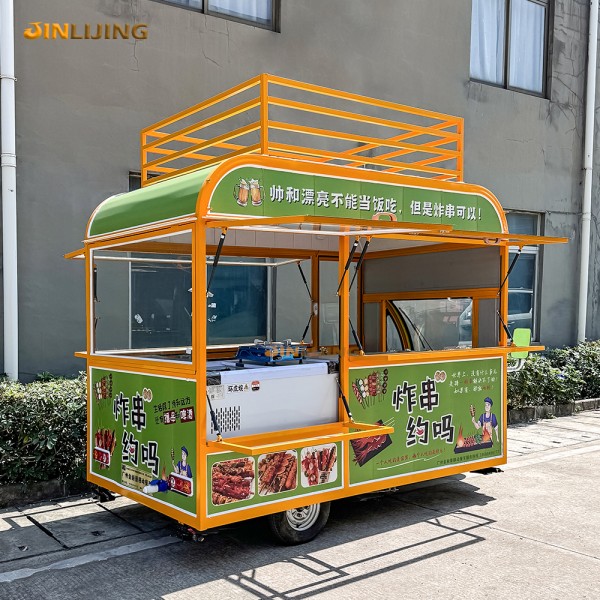 Snack Food Cart Factory - New Electric Tricycle Mobile Breakfast Truck