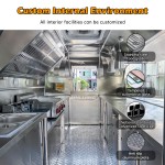 Container Food Truck Supplier - 18ft Towable Bbq Hot Dog Snack Cart