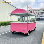 Pizza Caravan Manufacturer - Mini Black Pizza Commercial Taco Cart