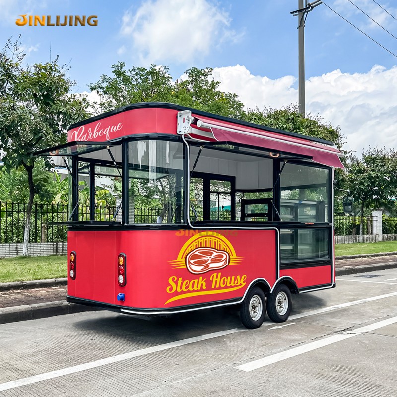 Mobile Coffee Truck Supplier - Convenient Juice Ice Cream Bakery Cart