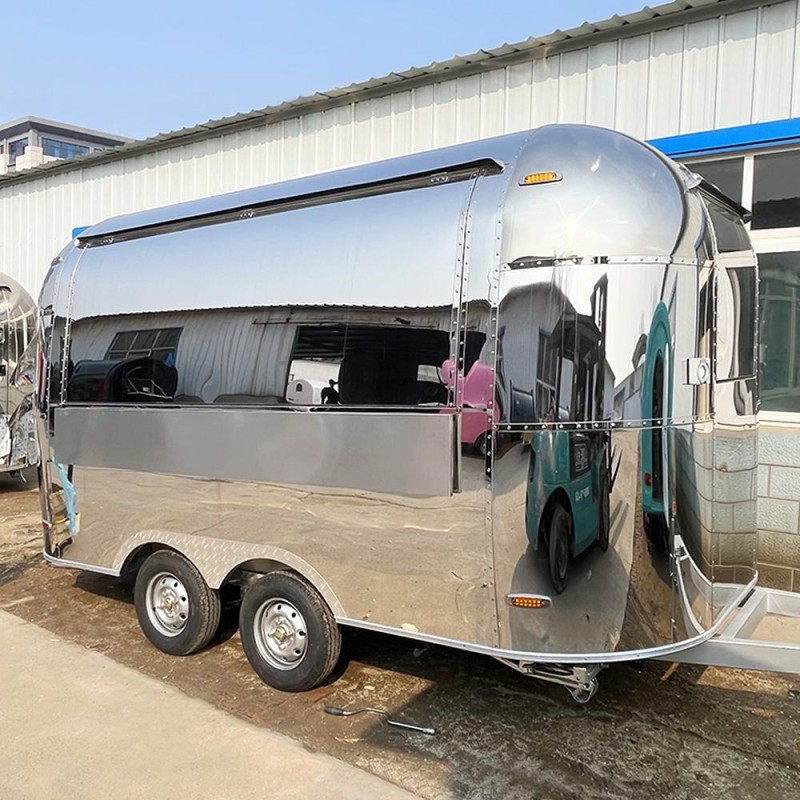 Food Trailer Factory - Custom Stainless Steel Snacks Hotdogs Candies