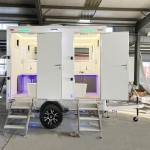 Toilet Trailer Factory - Custom Outdoor 2 Stall Mobile Washing Basin