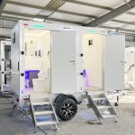 Toilet Trailer Factory - Custom VIP 2 Stalls Shower Camping Toilet