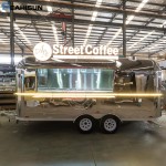 Food Trailer Factory - Stainless Steel Charcuterie Cart Coffee Station