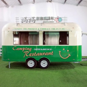 Food Trailer Manufacturer - Galvanized Towable Coffee Enclosed Remolque