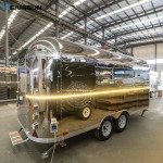 Food Trailer Factory - Stainless Steel Charcuterie Cart Coffee Station