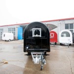 Mobile Food Cart Manufacturer - Blue Round Drink Carts Ice Cream BBQ