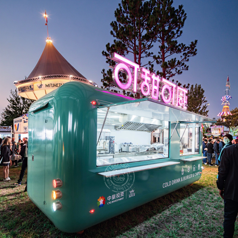Camper Trailer Manufacturer - Color Catering Burger Equipment Full Kitchen