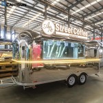 Food Trailer Factory - Stainless Steel Charcuterie Cart Coffee Station