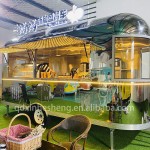 Fiberglass Trailer Supplier - Fully Enclosed Beverage Trailer Full Kitchen