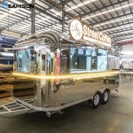 Food Trailer Factory - Stainless Steel Charcuterie Cart Coffee Station