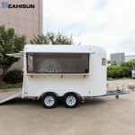 Fast Food Trailer Supplier - Snack Pizza Towable Ice Cream Truck