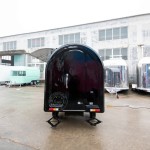 Mobile Food Cart Manufacturer - Blue Round Drink Carts Ice Cream BBQ