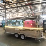 Food Trailer Factory - Stainless Steel Charcuterie Cart Coffee Station
