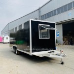 Food Truck Supplier - 12ft Fully Equipped Hot Dog Cart USA Customized