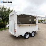 Fast Food Trailer Supplier - Snack Pizza Towable Ice Cream Truck