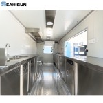 Mobile Ice Trailer Manufacturer - 17ft DOT Restaurant Truck Pizza Trailer