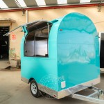 Snack Cart Factory - 2.5m Coffee Cart Cheap Bistro Trailer