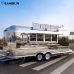 Coffee Trailer Factory - 304 Stainless Steel Towable Fast Food Trailer