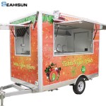 Mobile Food Truck Supplier - 18ft Taco Pizza Ice Cream BBQ Trailer