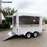 Fast Food Trailer Supplier - Snack Pizza Towable Ice Cream Truck