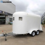 Fast Food Trailer Supplier - Snack Pizza Towable Ice Cream Truck