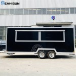 DOT Food Trailer Factory - Mini Truck Glass Windows Hot Dog Cart