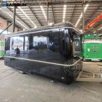 Coffee Trailer Manufacturer - CE Steel Color with Porch Food Crepes