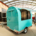 Snack Cart Factory - 2.5m Coffee Cart Cheap Bistro Trailer