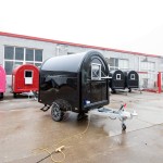 Mobile Food Cart Manufacturer - Blue Round Drink Carts Ice Cream BBQ